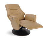 Connor Leather Zero Gravity Power Swivel Recliner - Cinnamon thumbnail 4