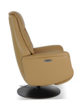 Connor Leather Zero Gravity Power Swivel Recliner - Cinnamon thumbnail 6