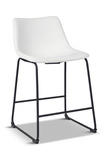 Henley Modern Counter Stool - White thumbnail 1