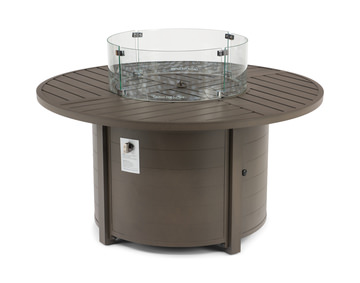 Wheaton 48″ Round Fire Table With Wind Guard