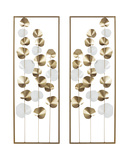 Set of 2 Metallic Leaf Panels thumbnail 1