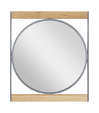 Silver Round Mirror thumbnail 1