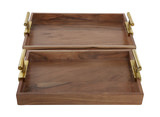 Set/2 Wooden Trays thumbnail 2