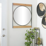 Silver Round Mirror thumbnail 4
