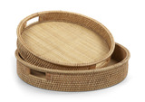 Rattan Trays - Set of 2 thumbnail 1