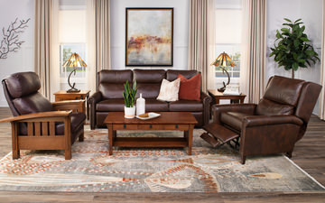 Woodlands Motion Sofa With Articulating Headrest