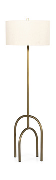 image Arc Floor Lamp Antique Brass