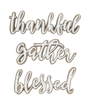 Assorted Rustic Script Signs