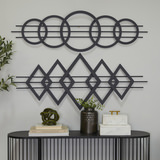 Geometric Metal Wall Decor - Set of 2 thumbnail 2