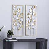 Set of 2 Metallic Leaf Panels thumbnail 4