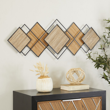 Geometric Bamboo Wall Decor’