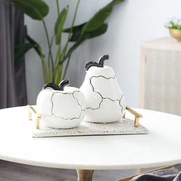 Ceramic Fruit - Set of 2