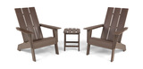 Sunrise 3 Piece Adirondack Set - Dark Teak thumbnail 2