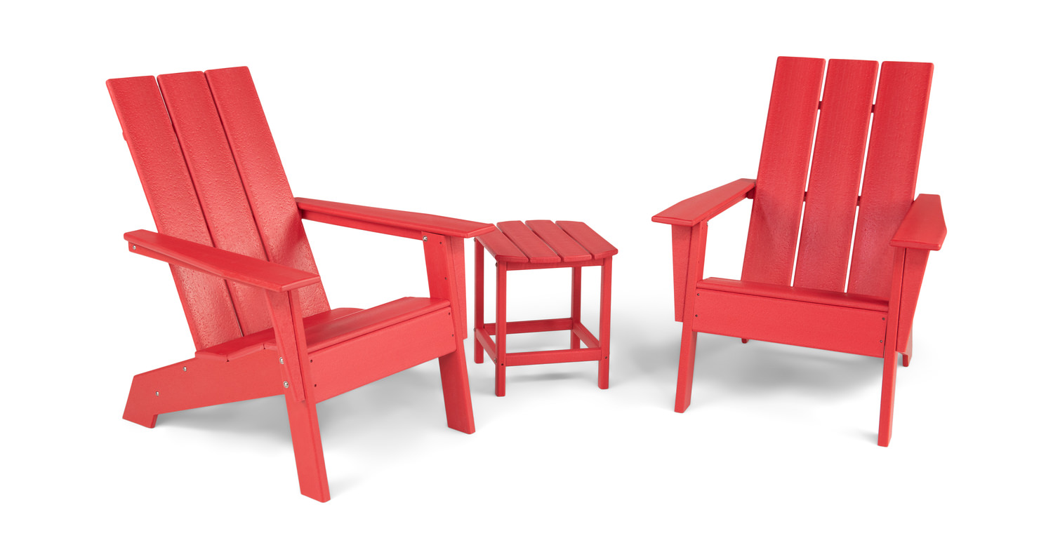 Red adirondack plastic cheap chairs