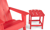 Sunrise 3 Piece Adirondack Set - Red thumbnail 3