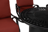 San Tropez III 5 Piece Patio Fire Table Set thumbnail 3