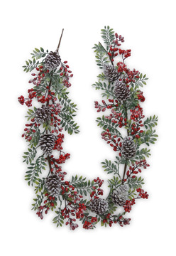 5′ Garland with Pinecones & Long Needle