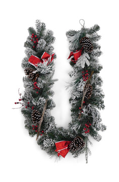 6′ Flocked Garland