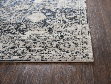 Panache Taupe Blue Area Rug - 7′10″ X 10′10″