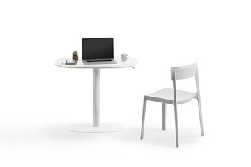 Soma Lift Desk - Satin White