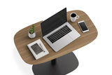 Soma Lift Desk - Walnut With Black Base thumbnail 6