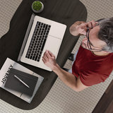 Soma Lift Desk - Ash With Black Base thumbnail 8