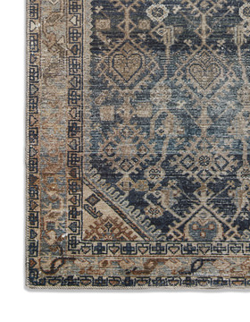 Magnolia Home Lenna Indigo Natural Area Rug - 2′3″ X 3′9″
