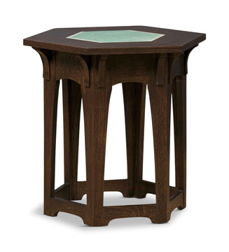 image Gus Hex Tile Top Tabouret Table