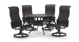 San Tropez 5 Piece Woven Patio Dining Set thumbnail 1