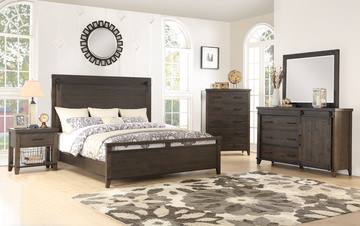 Urban Barn Queen Bookcase Headboard Non-Storage Bedroom Suite