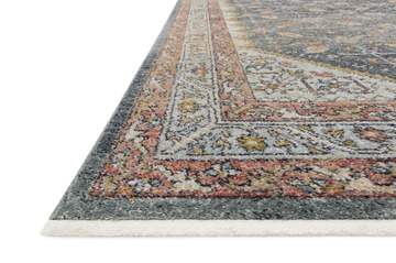 Magnolia Home Graham Blue Persimmon Area Rug - 2′3″ x 4′0″