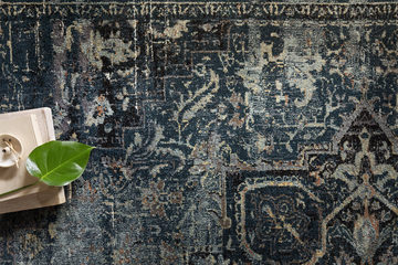 Magnolia Home James Ocean/Onyx Area Rug - 2′7″ x 4′0″  