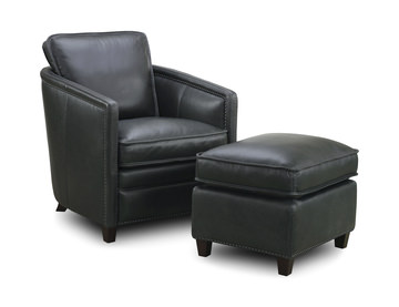 Pivot Leather Accent Chair