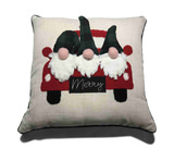Gnomes In Truck Pillow thumbnail 2