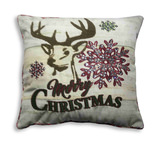 Deer Merry Christmas Pillow thumbnail 2