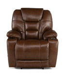 Custer Leather Power Recliner thumbnail 2