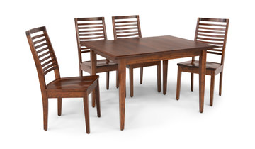 image Eagle Mountain Dining Table And 4 Ladderback Side Chairs - Cherry