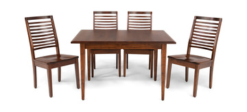 Eagle Mountain Dining Table And 4 Ladderback Side Chairs - Cherry
