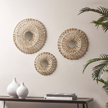 Set of Three Ella Corn Leaves Decor’