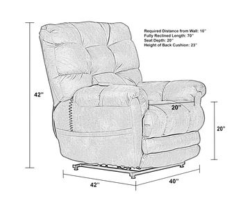 Oliver Dual Power Reclining Lift Chair - Sunset