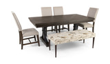 Natalie Dining Table With 4 Chairs And Bench thumbnail 1