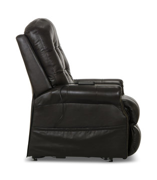 Watt Leather Power “Lay Flat” Lift Chair Recliner - Chocolate