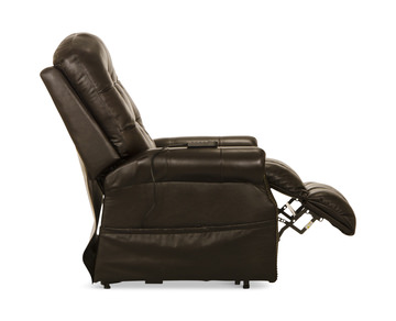 Watt Leather Power “Lay Flat” Lift Chair Recliner - Chocolate