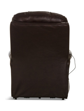 Watt Leather Power “Lay Flat” Lift Chair Recliner - Walnut