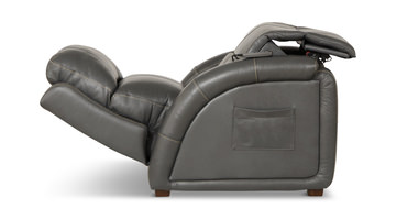 Jetson Zero Gravity Leather Power Recliner - Gunmetal