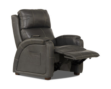 Jetson Zero Gravity Leather Power Recliner - Gunmetal