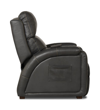 Jetson Zero Gravity Leather Power Recliner - Gunmetal
