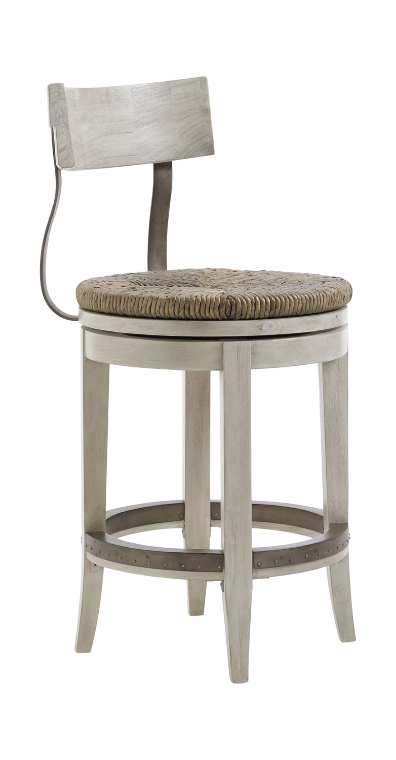 Woven swivel counter stool hot sale