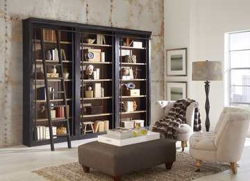 Redmond Ebony Tall Bookcase