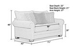 Marin Loveseat - Cocoa thumbnail 6